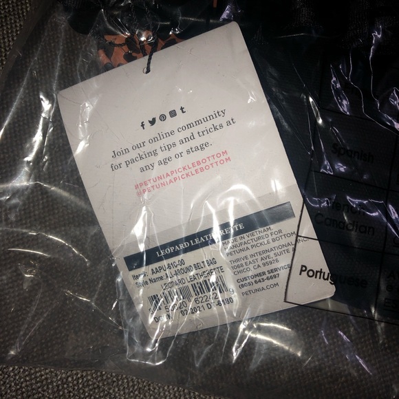 PETUNIA PICKLE BOTTOM-All-Around Belt Bag in Leopard Leatherette - Picture 4 of 6